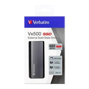 Externe Festplatte SSD Vx500 Verbatim USB 3.0 (3.2 Gen 1), 480GB, 47443